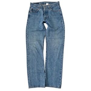 LEVI 'S 501 Classic 29x32 on Leather Tag. Button Fly. Perfect Fade. EUC